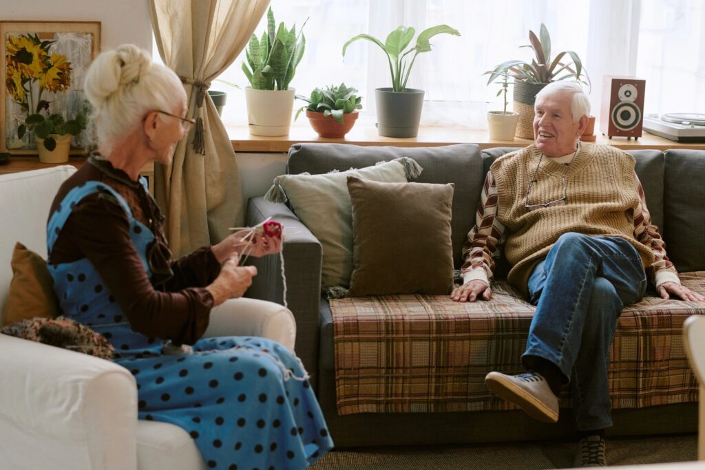 Senior People Interacting with Each Other
